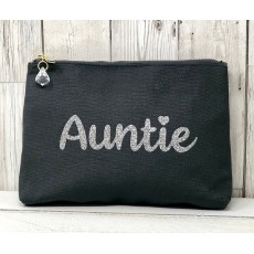 Bespoke Script Bag - Auntie Silver Font