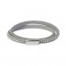 Multi Wrap Magnetic Bracelet-Sil Grey