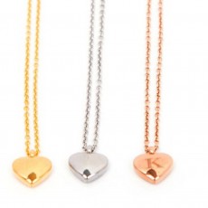 TS-Puffed Heart Necklace