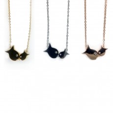 SS Floating Fish Necklace