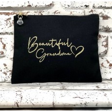 Beautiful Grandma Black Make Up Bag