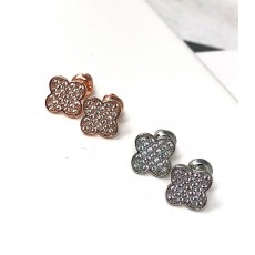 E-Clover sparkly earrings